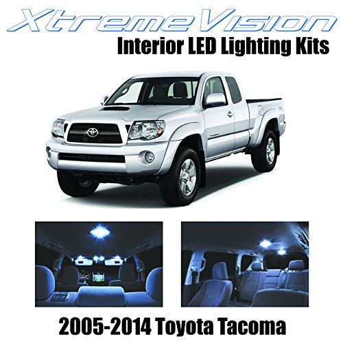 XtremeVision Toyota Tacoma 2005-2014 (7 Pieces) Cool White Premium Interior LED Kit Package + Installation Tool
