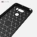 LG V30 case, TopACE Ultra Slim Thin Carbon Fiber Scratch Resistant Shock Absorption Soft TPU Protective Cover for LG V30 (2017)-Black