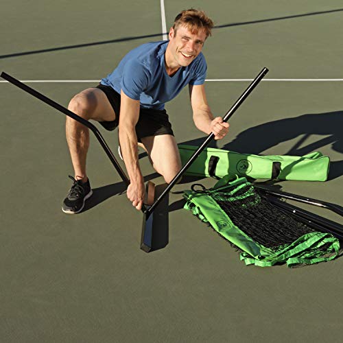 BullFrog Pickleball Set Portable Pickleball Net with Frame, Padded
