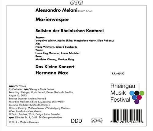 Alessandro Melani: Marienvesper