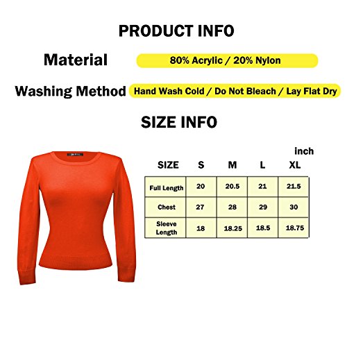 YEMAK Light Weighted Daily Sweater,10Colors,Vintage Inspired, Pinup, Mak MK3636-KGR-XL