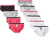 Hanes Girls' Multipack, Assorted 10 Pack, 8