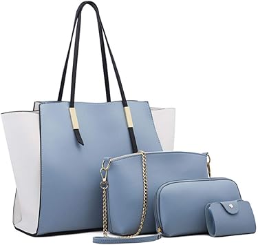 light blue satchel handbag