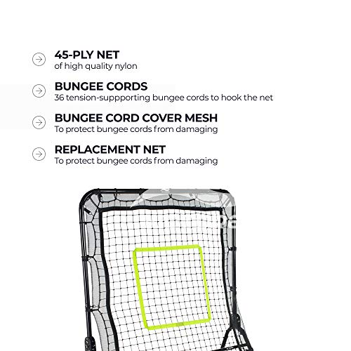Victorem Lacrosse Rebounder 6x4 Ft. Bounce Back Lacrosse Net, Pitch