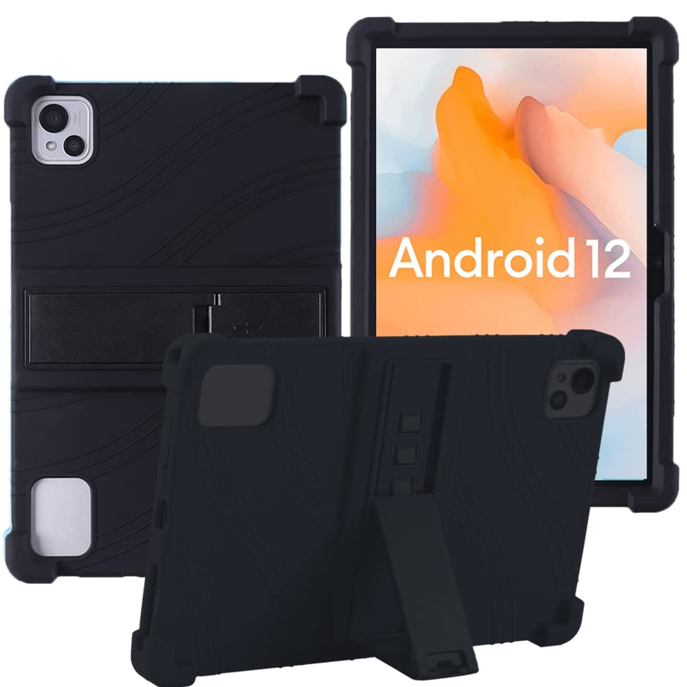 YHFZR Case for Blackview Tab 13, Soft Kid Friendly Light Weight Build in Kickstand Protective Case for Blackview Tab 13 10.1 Inch, Black