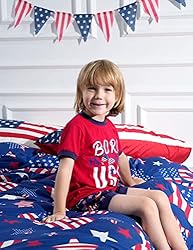 A&J DESIGN Toddler Boys 4th of July Pajamas Kids