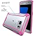 Galaxy S7 Case, POETIC [Affinity Series] [Premium Thin][Corner Protection] No Bulk/Protection Where its Needed/Dual Material Protective Bumper Case for Samsung Galaxy S7 Pink/Clear