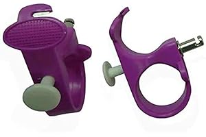 SHANGYUEFEI Needle Puller, 3 in 1 Thread Cutter Sewing Thimble Shielded Protector Pin Needles Quilting Craft Accessories DIY Sewing Tools(Purple)