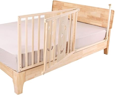 Amazon Co Jp ポータブルベッドガード 幼児用木製ベッドレール 子供用の特別に長いベビーベッドガード幼児 シングル ダブルキングマットレス用 Size Wiith Door 180cm 71 Inch ホーム キッチン