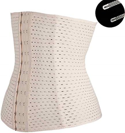 Slimming Corsets Steel Bustiers Waist Trainer Shaper Modeling Strap White M