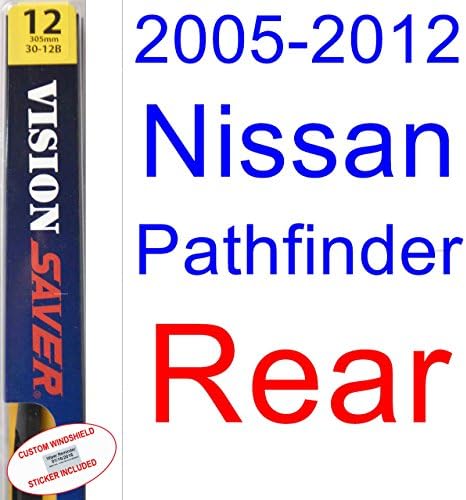 2005-2012 Nissan Pathfinder Wiper Blade (Rear) (Saver Automotive Products-Vision Saver) (2006,2007,2008,2009,2010,2011)