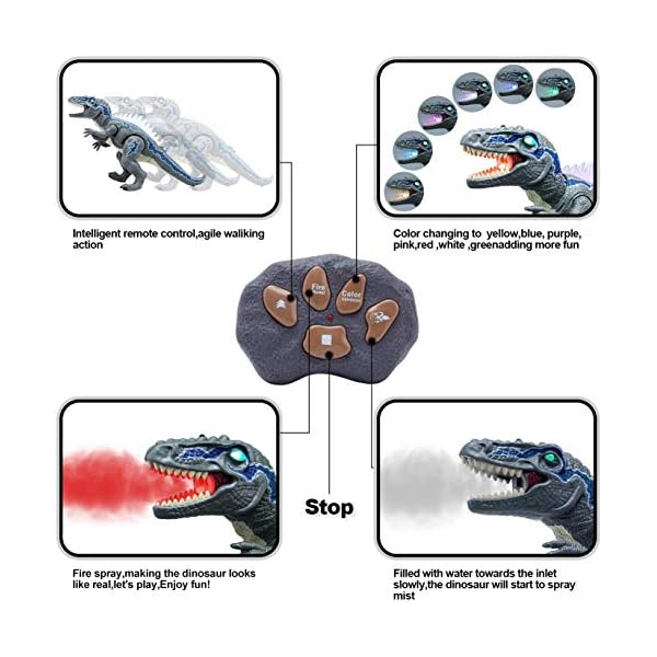 WISHTIME-Remote-Control-Dinosaur-Toys-for-Kids-Electronic-Toy-Walking-Spray-Mist-Realistic-Velociraptor-Dinosaur-Toys-with-LED-Light-Up-Roaring-Sound-Shaking-Head-For-Toddlers-Boys-Girls WISHTIME Remote Control Dinosaur Toys for Kids - Electronic Toy Walking Spray Mist Realistic Velociraptor Dinosaur Toys…