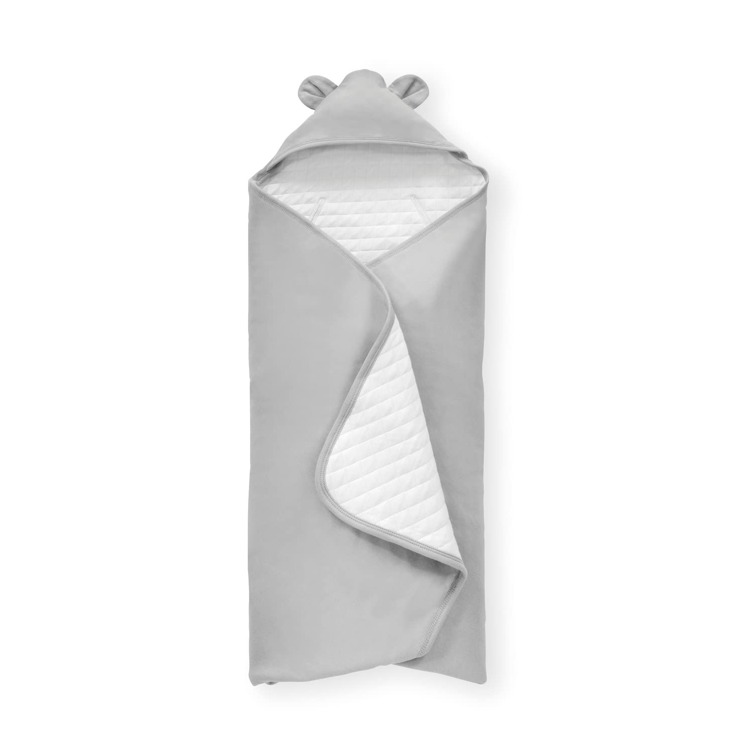 hauck Snuggle N Dream, Grey - Cotton Baby Blanket for Car Seats, Baby Bouncers, Prams & Cots for 3-Point Harness 5-Point Harness, 80 x 80 cm, Machine Washable