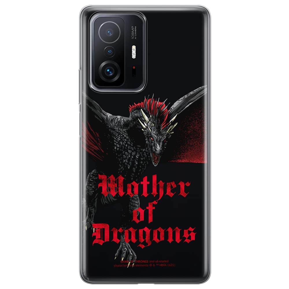 ERT GROUP mobile phone case for Xiaomi 11T 5G / 11T PRO 5G original and officially Licensed Game of Thrones pattern 002 optimally adapted to the shape of the mobile phone, case made of TPU