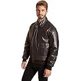 Men Air Force A2 Leather Flight Bomber Jacket Genuine Leather jacket for Men's Aviator Leather Bomber Jacket
