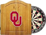 Imperial Officially Licensed NCAA Merchandise: Dart Cabinet Set with Steel Tip Bristle Dartboard, Oklahoma Sooners