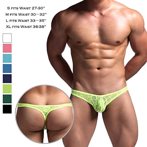 Chris&Je Man Flower Lace See-thru Bikini Tong