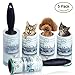Lint Roller Remover Extra Sticky Pet Hair Removal with 2 Handles 5 Refills for Home Office and Car