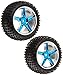Redcat Racing 06026PB Complete Rear Wheels (Blue, 2Piece)