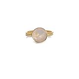 Dazzle Appeal Rose Quartz, Moonstone Round Gemstone