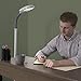 Lavish Home Floor Lamp - Full Spectrum Natural Sunlight Lamp with Bendable Neck - Reading, Craft, Studying, and Esthetician Light (Beige)