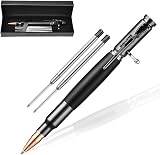 AUAUY Bolt Action Pen with Gift Case Retractable Aluminum Ballpoint Black view 8