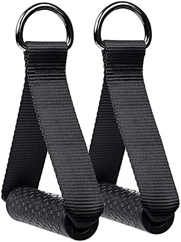 YeBetter Premium Heavy Duty Exercise Handles Cable Machine Attachments Resistance Bands Handles Grips Fitness Strap Stirrup Handle