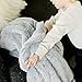 SARANONI Receiving Blankets for Babies Super Soft Boutique Quality Lush Luxury Baby Blanket (Storm Cloud, Receiving Blanket 40