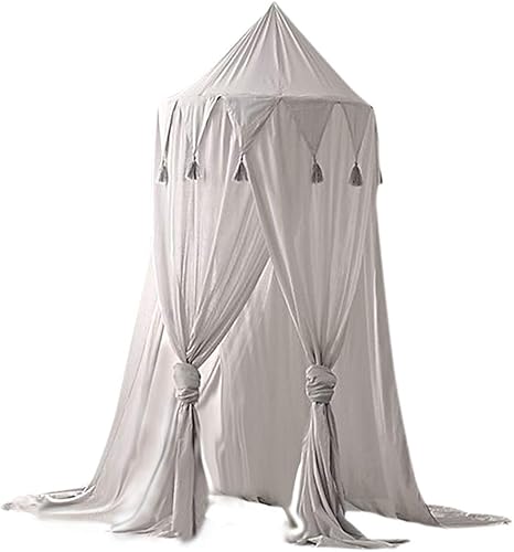 Amazon Co Jp モスキートネット 蚊帳 天蓋 お姫様ベッド ベビーバル オシャレ かわいい 全３色 グレー ホーム キッチン