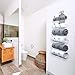 Wine / Towel Rack Wall Mounted - PREMIUM QUALITY, Decorative Metal Decor Style Design With Strong Iron Mesh Backing ( Holds 6 Bottles )