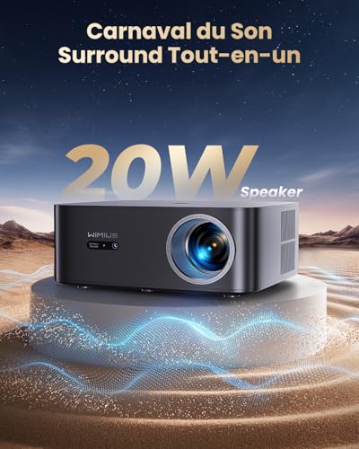 Projector 【1500 ANSI/Google TV】Netflix Including 4K Projector Support, Autofocus/Keystone Native 1080P Smart Full HD WiFi Bluetooth Projector with Remote Voice Control for Home Cinema