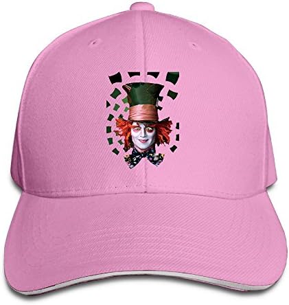 Memoy Mad Tea Hatter Outdoor Sandwich Cap Peaked Cap Pink