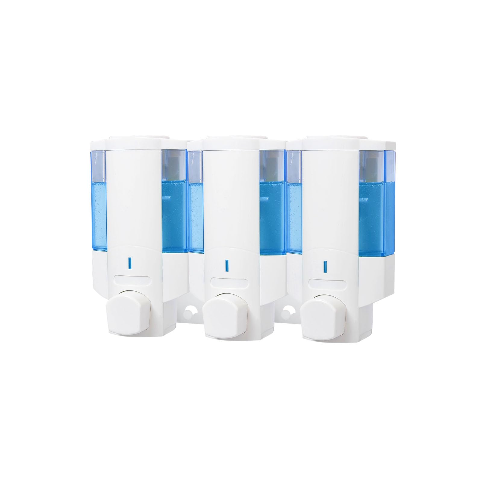 SVAVO シャンプーディスペンサー 液滴式 ソープディスペンサー 壁掛けタイプ 350ml*3 詰め替えボトル シャンプー/コンディショナー/ボディソー