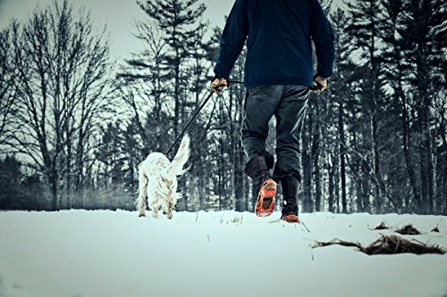 STABILicers Walk with Powder Strap, Snow and Ice Traction Cleats for Shoes and Boots, Made in USA, Blue, Size MD