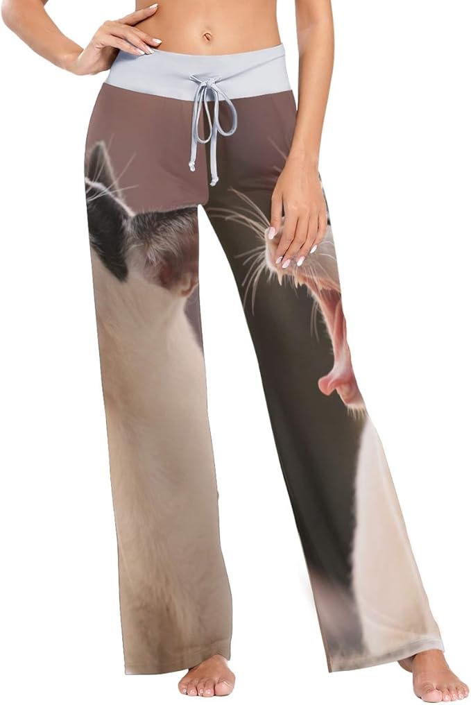 bademantel damen mit katzenmotiv