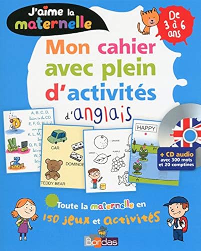 Download J'aime la maternelle - Mon cahier avec plein d'activités d'anglais 3-6 ans + CD PDF