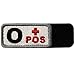 EmbTao Type O Positive Tactical Blood Type Fastener Hook&Loop Patch - Black & Red - 2