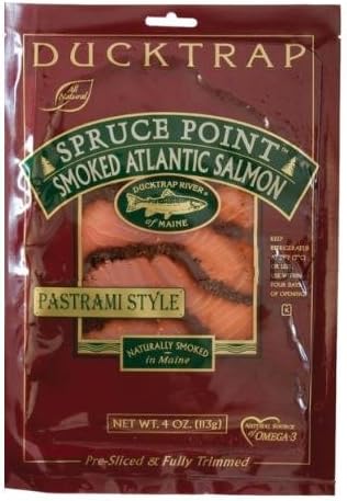 Spruce Point Smoked Salmon Pastrami Style, 4 oz. (2 pack)