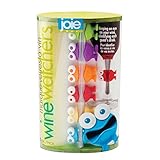 Joie Wine Watchers Cocktail and Wine Glass Charms, Set of 6, Assorted Colors