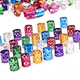 Silike Dread lock Beads (100Pcs/Lot) Hair Rings Adjustable Hair Braid Cuff Clip (Colorful)