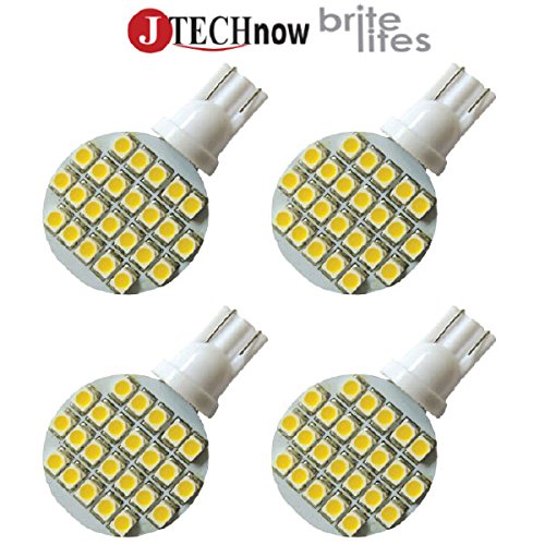 Jtech 4x T10 24- 3528 SMD LED Bulb Super Bright Warm White RV Trailer Marine Interior 921 194