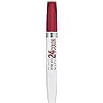 Maybelline Super Stay 24, 2-Step Liquid Lipstick Makeup, Long Lasting Highly Pigmented Color with Moisturizing Balm, Keep Up The Flame, Red, 1 Count