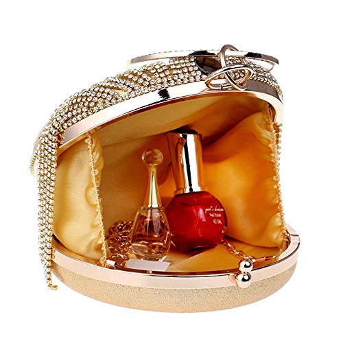 YOUTO Evening Party Clutch Bags Night Party Bags Tassel Women's Clutches Evening Bag Clutch Purse Bags Special Occasion Evening Handbags Evening Clutches Purses (Color : Gold) - Thumbnail 2