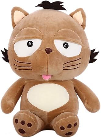 Amazon 猫 ぬいぐるみ キャラクター アニメ ニャンコ やさしい 萌え ソフト オフィス用 背当て おやすみ 子供 ３歳 ２歳 プレゼント ねこ ネコ ブラウン ６０ｃｍ ぬいぐるみ おもちゃ