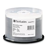 Verbatim BD-R 25GB 6X DataLifePlus White Inkjet Printable, Hub
Printable - 50pk Spindle 97339