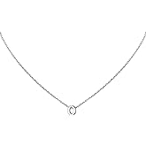 MOMOL Small Initial Necklace for Women Stainless Steel Tiny Letter Necklace Personalized Name Necklace