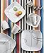 Corelle Square Simple Lines 18-Piece Dinnerware Set, Service for 6 (1088646)
