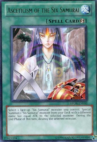 Yu Gi Oh Asceticism Of The Six Samurai Stor En050 Storm Of Ragnarok Unlimited Edition Rare By Yu Gi Oh Amazon De Spielzeug