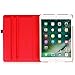 Fintie Rotating Case for iPad 6th / 5th Generation (2018/2017), iPad Air 2 / Air 1 (9.7 Inch) - 360 Degree Rotating Stand Cover Auto Sleep Wake, Red