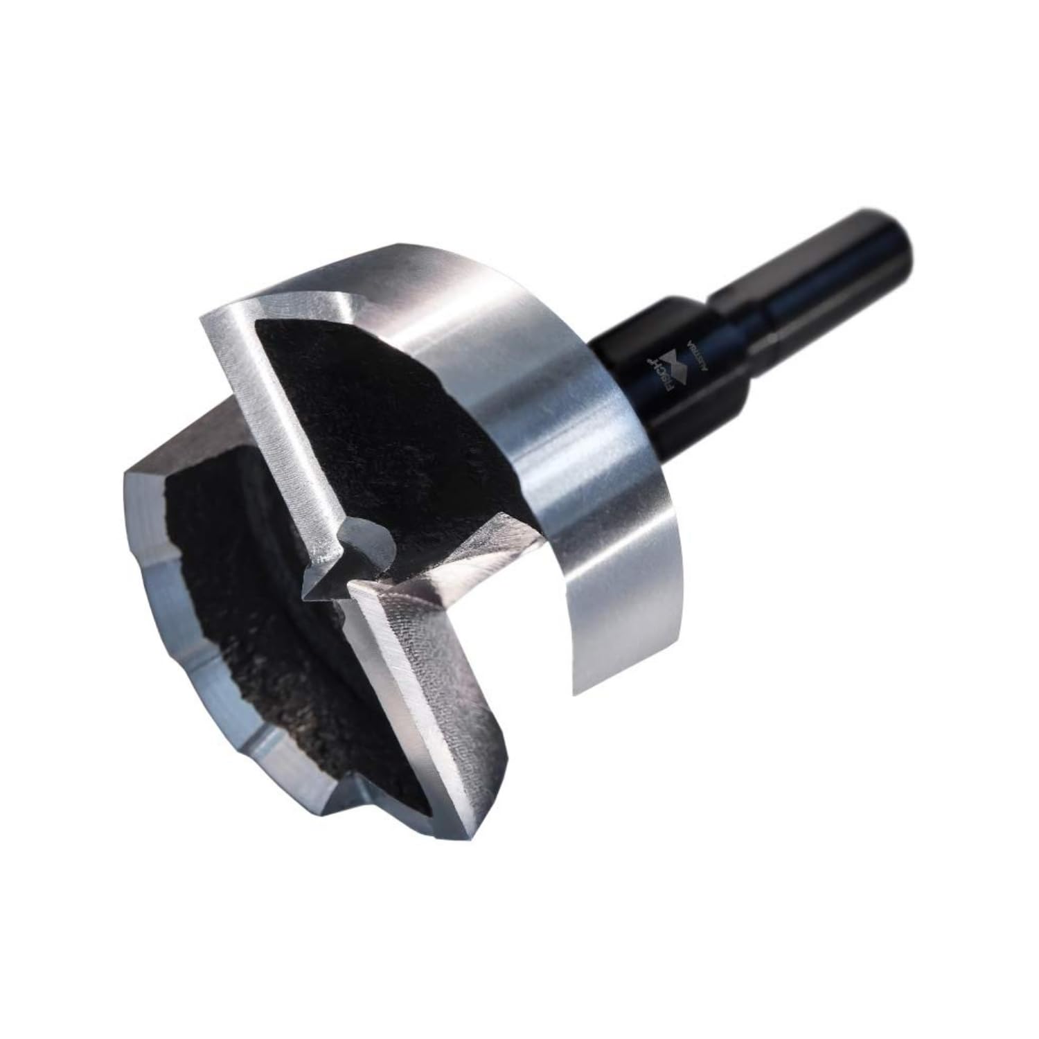 Black Shark Pro Forstner Drill Bit Diameter 50 mm Length 88 mm Shaft 10 mm with 3 Surfaces — image 1